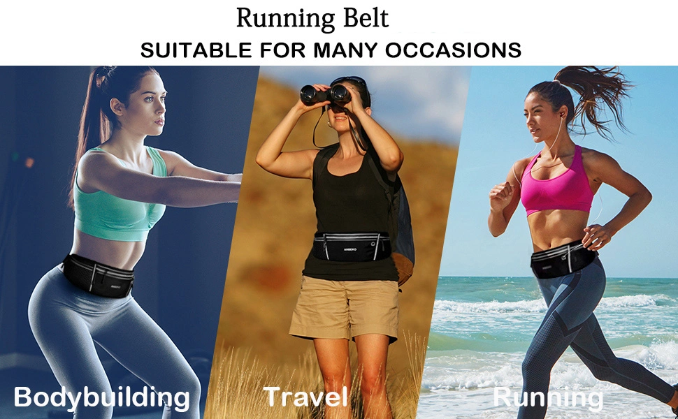 Hot Sale OEM Custom Logo Best Sport Waist Bag Fitness Fanny Pack Belt Bumbag with Cup Holder Water Bottle for Gym Running