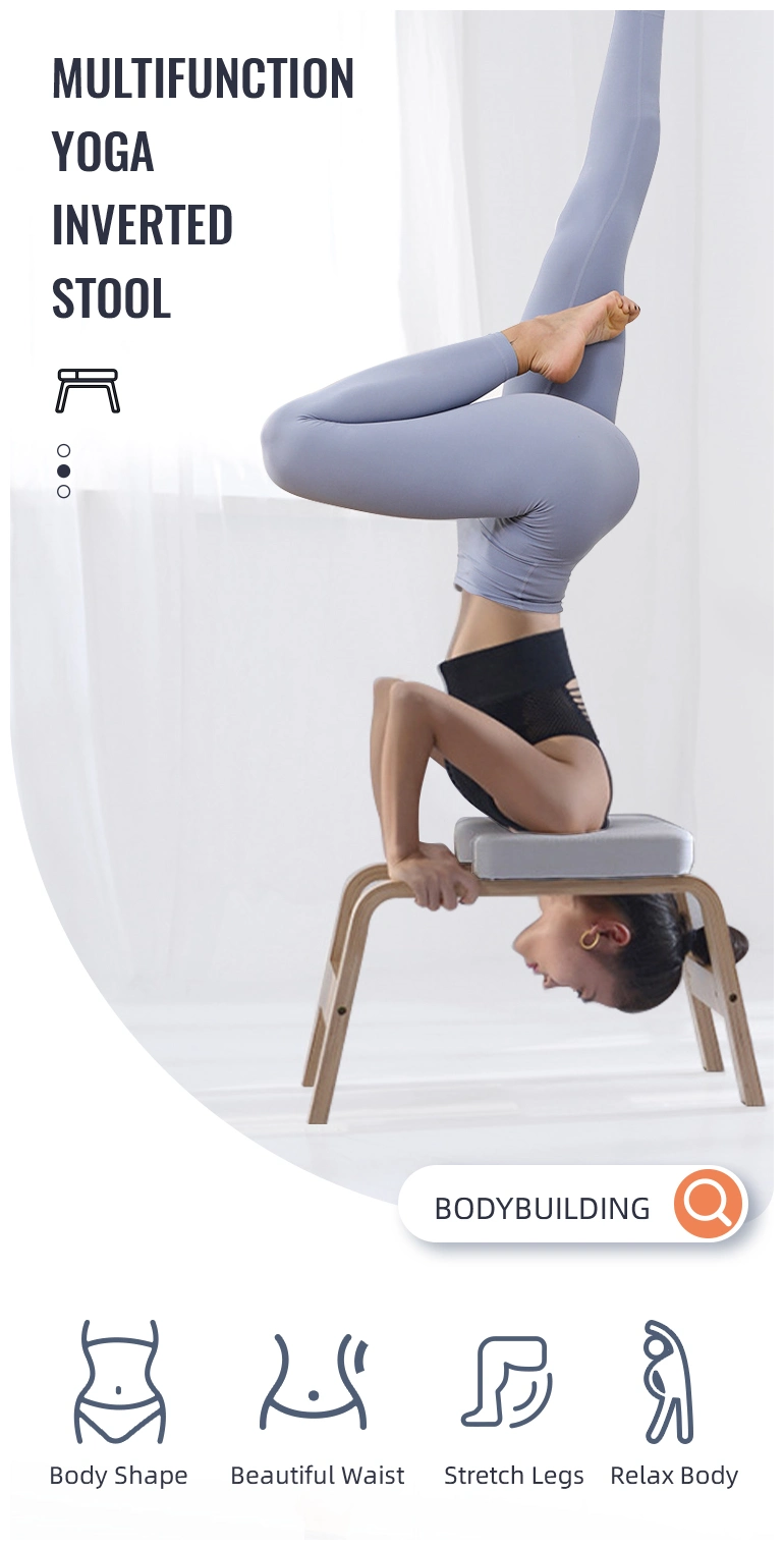 High Quality Headstand Bench, Inversion Wooden Invert Yoga Stool