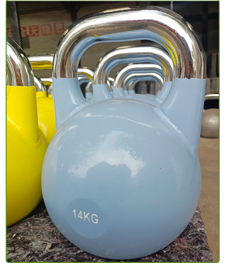 China Cheap Price Color Powder Painted Cast Iron Kettlebell Multifunctional Kettlebell