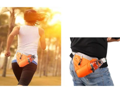 Fitness Workout Sports Cellphone Bag Unisex Riñonera con soporte para botella de agua para correr Jogging Bl17798