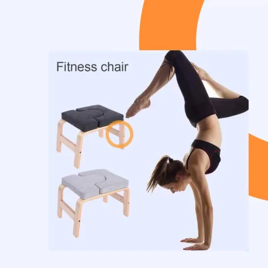 Venta al por mayor Soporte de madera para cabeza de meditación Taburete de yoga invertido