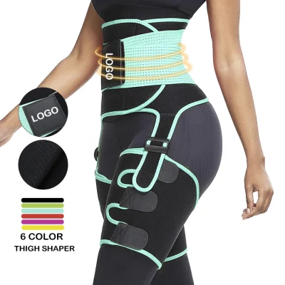 Superventas Logotipo personalizado Venta caliente Neopreno Cintura alta Muslo Shaper Muslo Borrador Butt and Leg Shaper Cintura Entrenadores