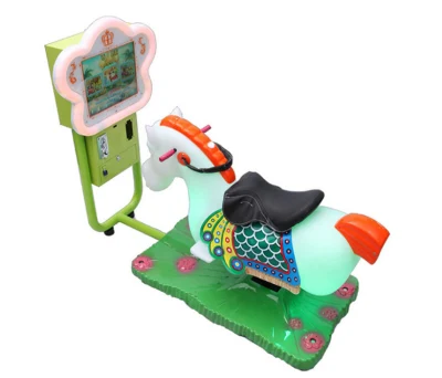 Máquina de juego divertida para niños, máquina de carreras de caballos, máquinas de coche oscilante para paseos para niños