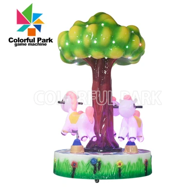 Colorful Park Rainbow Horse Kids Máquina de juego que funciona con monedas Kiddie Ride Game Horse Riding Machine