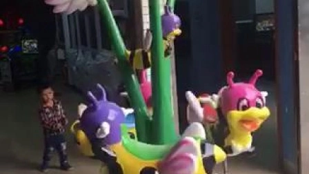 Carrusel para niños que funciona con monedas, diversión, paseos en 3 asientos, Mini máquinas de carrusel de caballos para niños